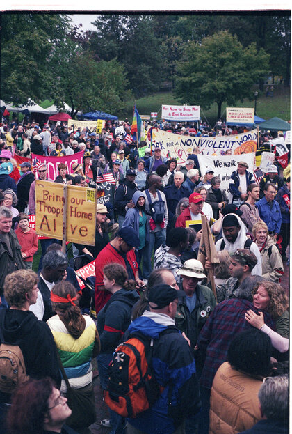 Anti War Protest with Howard Zinn