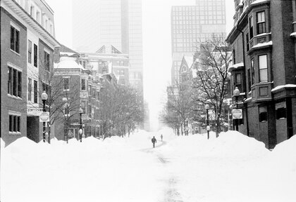 February blizzard on Dartmouth St